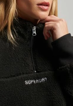 Superdry Fleece Jumper - Black -Superdry Shop 7dff951eb0a44b4eb59e2a5c943f7fd0