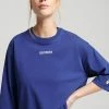 Superdry CODE MICRO LOGO - Print T-shirt - Twilight Navy