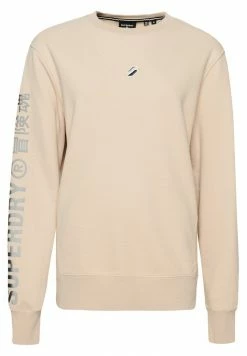 Superdry CODE LINEAR LOOSE CREW - Sweatshirt - Feather Grey -Superdry Shop 7e2842fa6e4b4887bc339635b25488d4