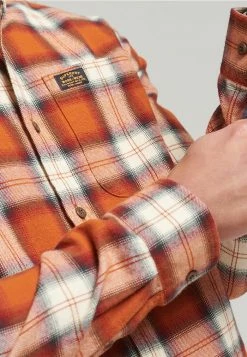 Superdry VINTAGE LUMBERJACK - Shirt - Rodrick Check Rusty Orange -Superdry Shop 7e9785d5a1094fde90622bb99636a5d7