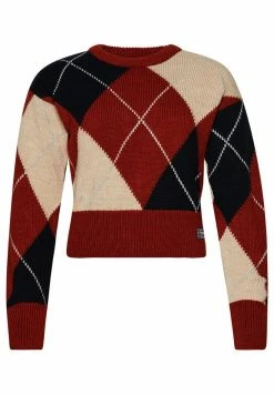 Superdry Jumper - Deep Red Argyle -Superdry Shop 7ec1874d55de42ef97656a6ecc44e113