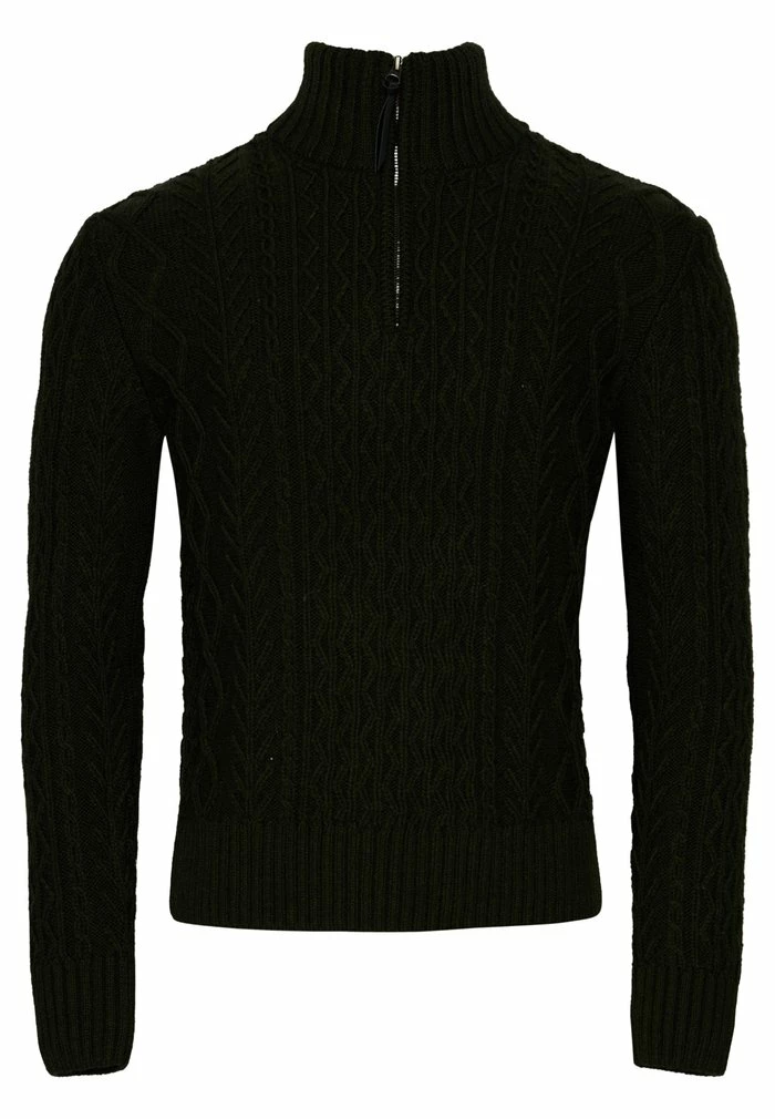 Superdry JACOB HENLEY - Jumper - Black Cyprus Marl 6 Superdry JACOB HENLEY - Jumper - Black Cyprus Marl - Image 6