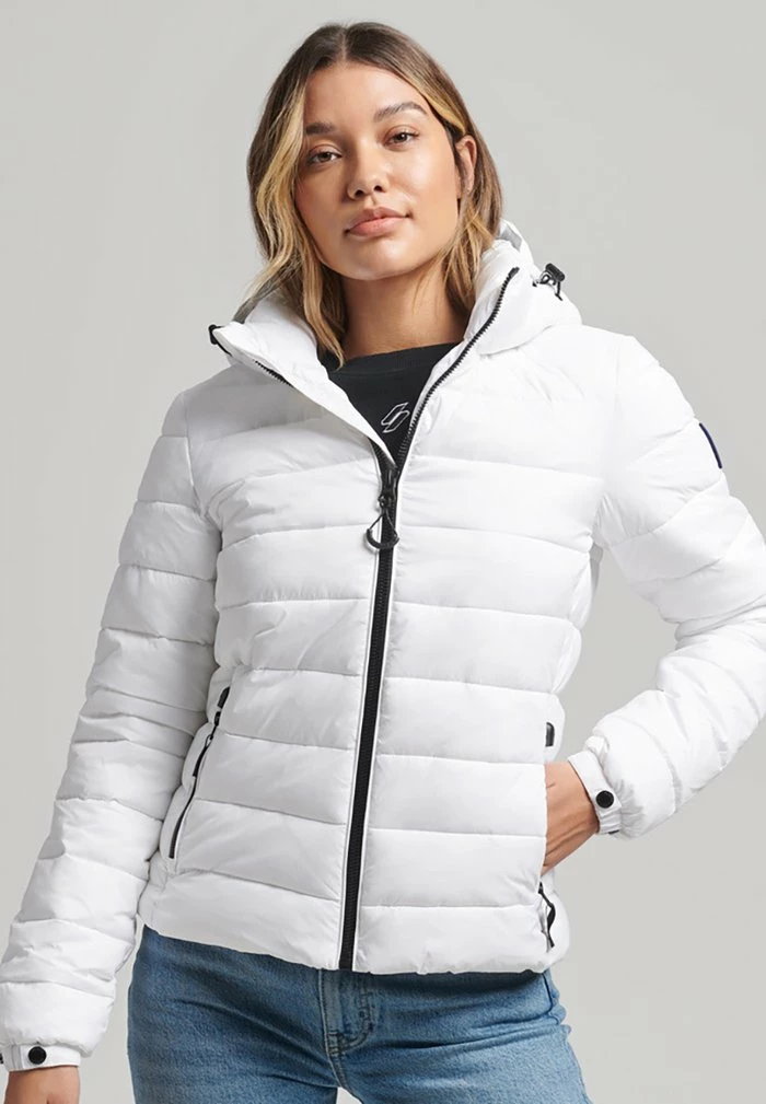 Superdry CLASSIC FUJI PUFFER - Winter Jacket - White 1 Superdry CLASSIC FUJI PUFFER - Winter Jacket - White