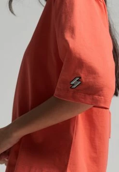 Superdry CODE MICRO LOGO - Print T-shirt - Hyper Fire Coral -Superdry Shop 7f78dfb6e23d4b65bbda701b9ab52854