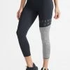 Superdry TRAINING GRAPHIC - Leggings - Trousers - Black/grey Marl