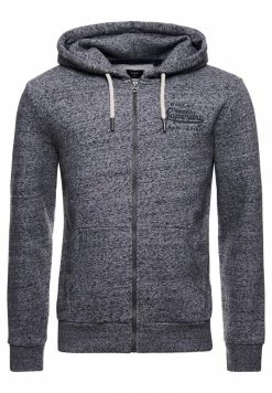 Superdry SCRIPT STYLE COLLEGE - Zip-up Sweatshirt - Light Grey -Superdry Shop 800b27e19d23478aa24a45a12f81acfe