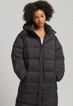 Superdry COCOON LONGLINE PUFFER - Winter Coat - Black -Superdry Shop 8017a0a70a114dc59bfc017b5070604e