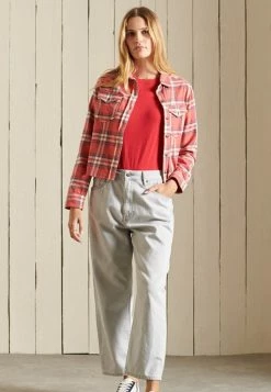 Superdry VINTAGE LOGO - Basic T-shirt - Papaya Red Marl