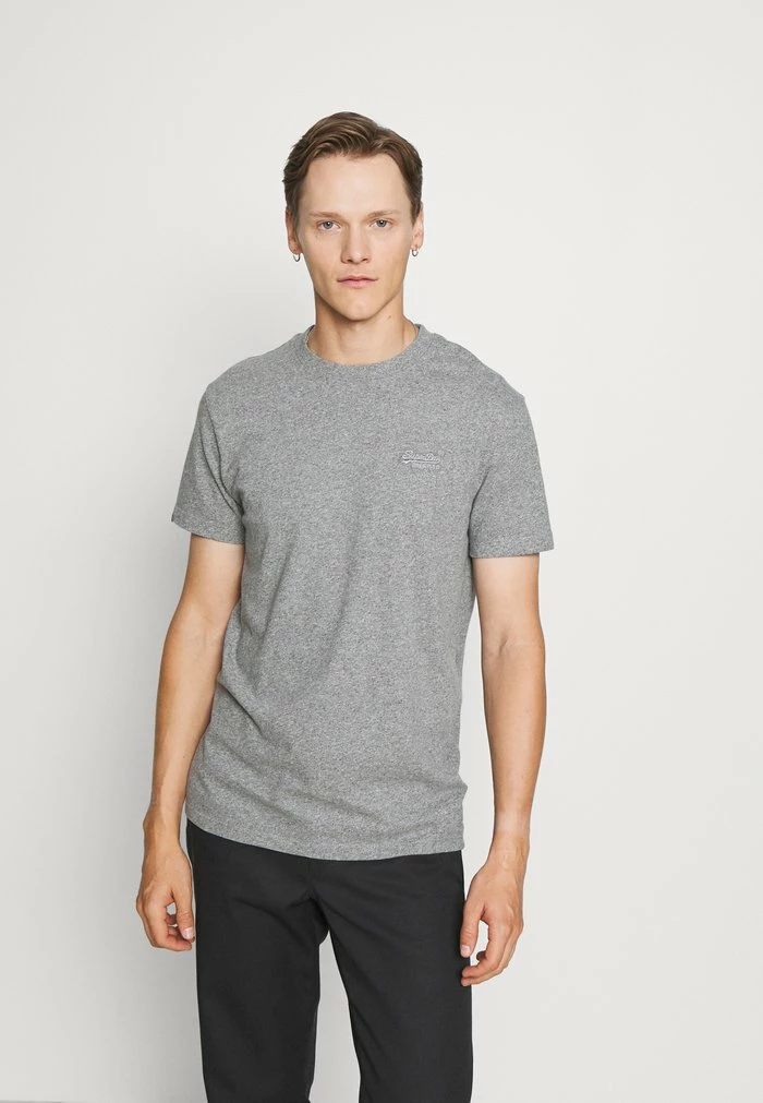 Superdry Basic T-shirt - Grey Marl 1 Superdry Basic T-shirt - Grey Marl