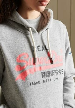 Superdry AMERICAN CLASSICS - Sweatshirt - Athletic Grey Marl -Superdry Shop 8080d5fcb93b44ff8a154a90096d0d06