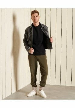 Superdry VINTAGE LOGO CREW - Sweatshirt - Black