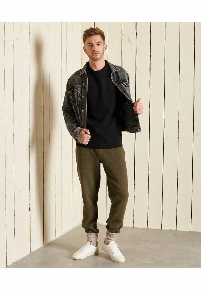 Superdry VINTAGE LOGO CREW - Sweatshirt - Black 1 Superdry VINTAGE LOGO CREW - Sweatshirt - Black