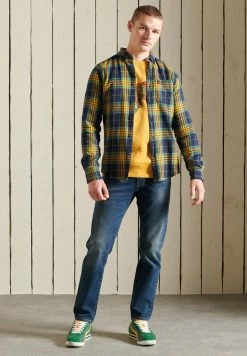 Superdry HERITAGE LUMBERJACK - Shirt - Tufnell Check Gold