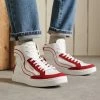 Superdry BASKET LUX - High-top Trainers - Whitecampus Red