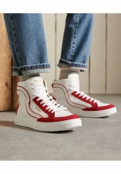 Superdry BASKET LUX - High-top Trainers - Whitecampus Red