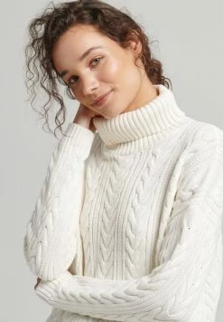 Superdry DROP SHOULDER - Jumper - White -Superdry Shop 8132388fbe7b4562bcb1bea10042282c