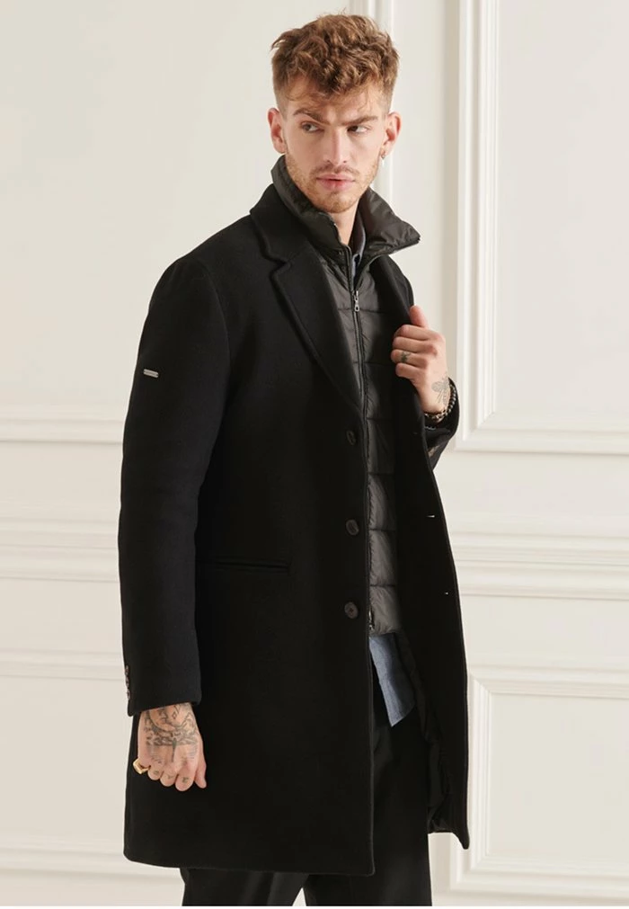 Superdry Classic Coat - Black 1 Superdry Classic Coat - Black