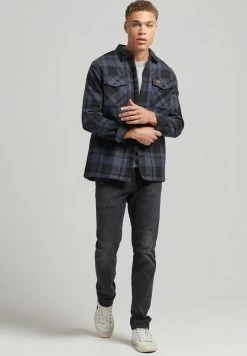 Superdry MILLER - Shirt - Dark Grey 7 Superdry MILLER - Shirt - Dark Grey -Superdry Shop 81cf0766bc8148f48ff33e92aa333ce6