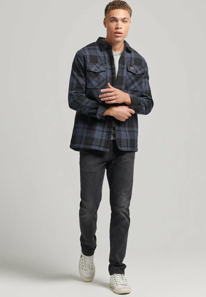 Superdry MILLER - Shirt - Dark Grey 2 Superdry MILLER - Shirt - Dark Grey - Image 2