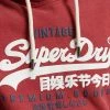 Superdry VINTAGE LOGO CLASSIC - Sweatshirt - Rich Red Marl