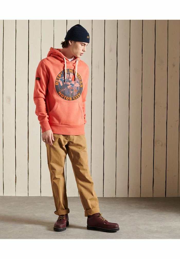 Superdry HERITAGE - Sweatshirt - Flare Orange 2 Superdry HERITAGE - Sweatshirt - Flare Orange - Image 2