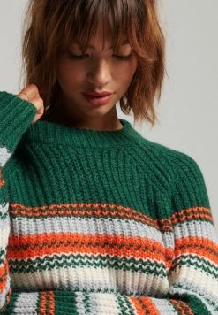 Superdry BRUSHED STRIPE CREW NECK - Jumper - Forest Mix Stripe 7 Superdry BRUSHED STRIPE CREW NECK - Jumper - Forest Mix Stripe -Superdry Shop 8271b6ed891a4fccbc9374f3223a2f56