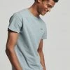 Superdry VINTAGE LOGO MICRO - Basic T-shirt - Coastal Blue Grit