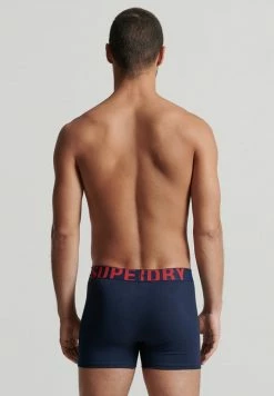 Superdry 2 PACK - Pants - Richest Navy/risk Red