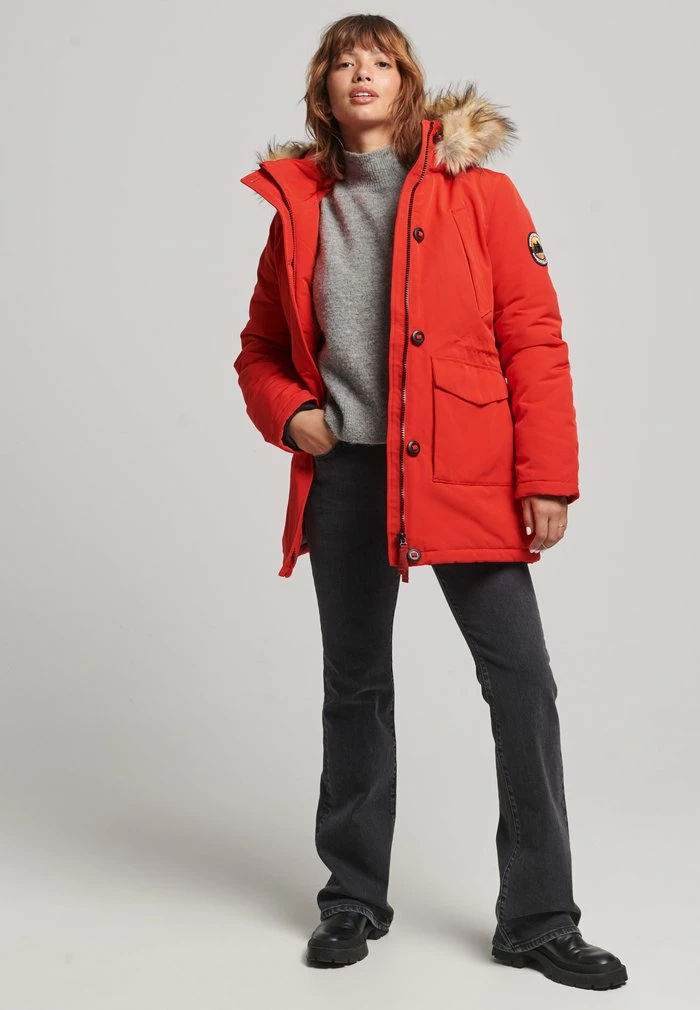 Superdry EVEREST - Parka - High Risk Red 1 Superdry EVEREST - Parka - High Risk Red
