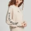 Superdry CODE LINEAR LOOSE CREW - Sweatshirt - Feather Grey