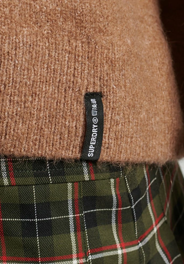 Superdry VINTAGE ESSENTIAL MOCK NECK - Jumper - Mink 4 Superdry VINTAGE ESSENTIAL MOCK NECK - Jumper - Mink - Image 4