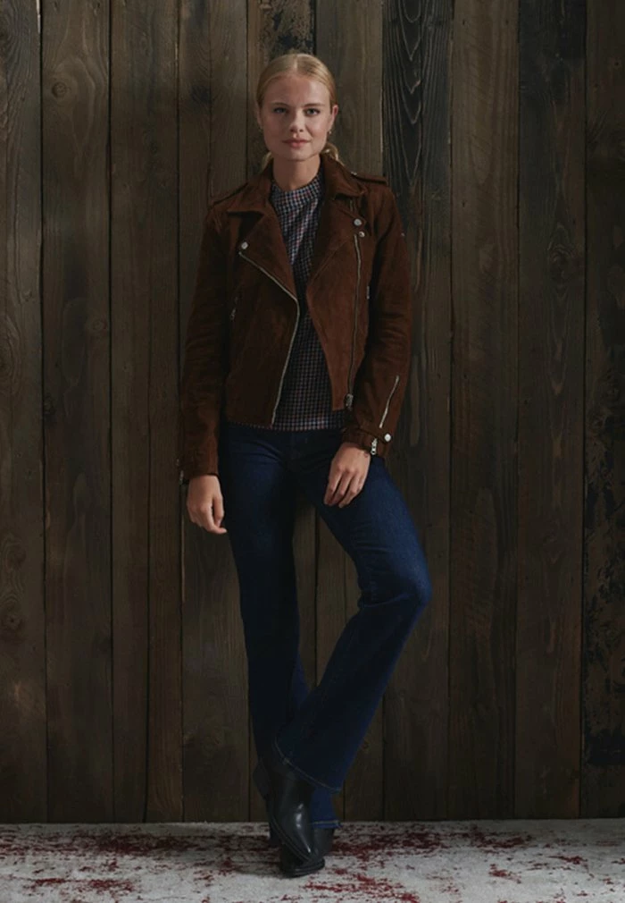 Superdry Zip-up Sweatshirt - Brunette 2 Superdry Zip-up Sweatshirt - Brunette - Image 2