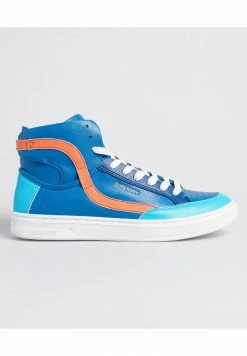 Superdry BASKET LUX - High-top Trainers - Blue/orange -Superdry Shop 83b5cf2e99044971802366a971cce595