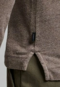 Superdry LONG SLEEVE - Polo Shirt - Walnut Marl -Superdry Shop 83bc6e76f995429e99139d4fe35f62ea