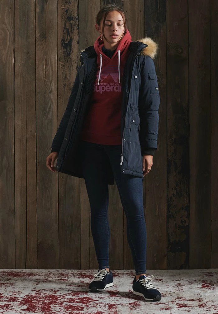 Superdry Winter Coat - Eclipse Navy 2 Superdry Winter Coat - Eclipse Navy - Image 2