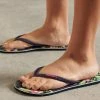 Superdry VINTAGE - T-bar Sandals - Navy Hawaiian