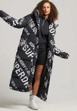 Superdry ALL OVER PRINT - Winter Coat - Black
