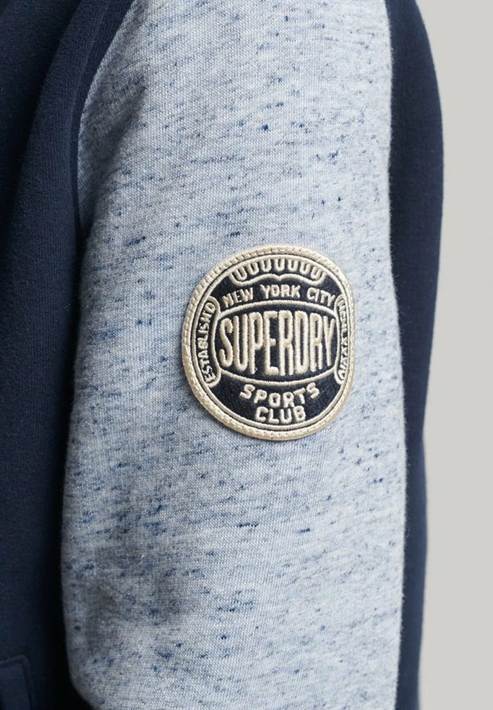 Superdry VINTAGE VARSITY - Bomber Jacket - Rich Navy La Blue Marl 5 Superdry VINTAGE VARSITY - Bomber Jacket - Rich Navy La Blue Marl - Image 5