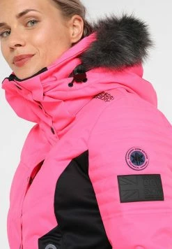 Superdry LUXE SNOW PUFFER - Ski Jacket - Luminous Pink Sheen -Superdry Shop 84f8d0de46f4402586cd0d5c178fd6ae