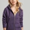 Superdry Zip-up Sweatshirt - Royal Purple Marl