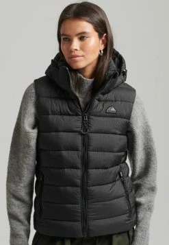 Superdry CLASSIC - Waistcoat - Black