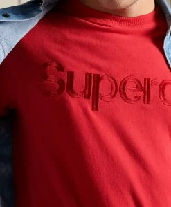Superdry CORE LOGO SOURCE - Long Sleeved Top - Hike Red -Superdry Shop 853faa7817c7427dbf6a1aa487043b8e