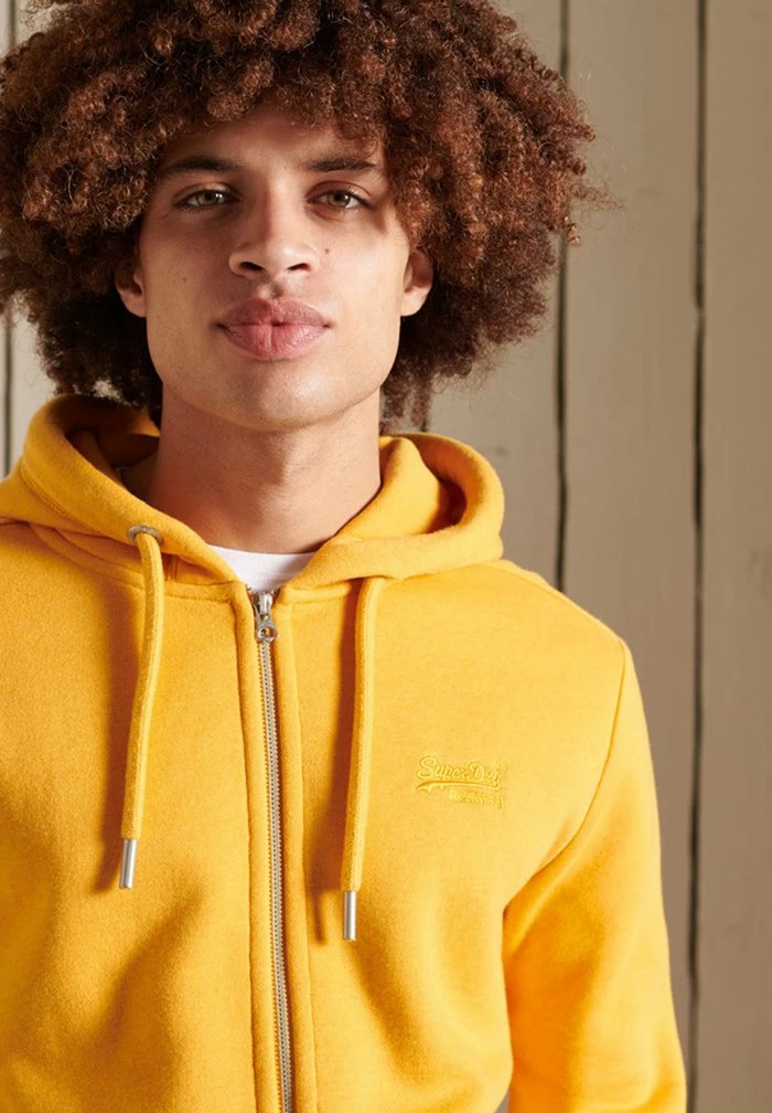 Superdry Zip-up Sweatshirt - Turmeric Marl 4 Superdry Zip-up Sweatshirt - Turmeric Marl - Image 4