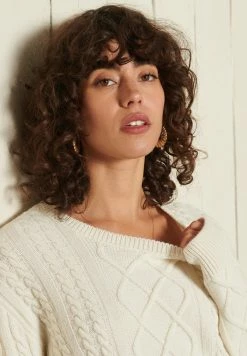 Superdry Jumper - Ecru -Superdry Shop 854c3c1a4249454d83eafdf532635e08