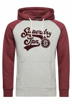 Superdry SCRIPTED COLLEGE - Hoodie - Clouded Marl Cherry Marl -Superdry Shop 85559c22c5e94f4bbd00c502c8281e7e