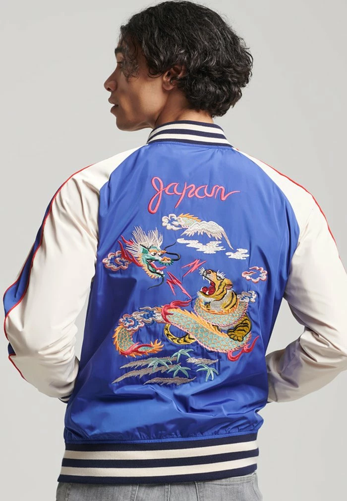 Superdry VINTAGE SUIKAJAN - Bomber Jacket - Mazarine Blue 2 Superdry VINTAGE SUIKAJAN - Bomber Jacket - Mazarine Blue - Image 2