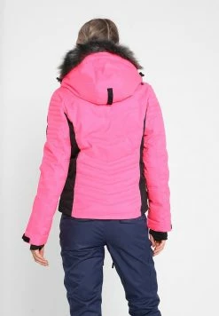 Superdry LUXE SNOW PUFFER - Ski Jacket - Luminous Pink Sheen -Superdry Shop 85685c4af91b41c68401bf7929aa2627