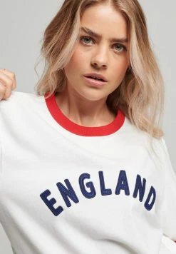 Alternative view of Superdry FOOTBALL ENGLAND - Print T-shirt - Winter White