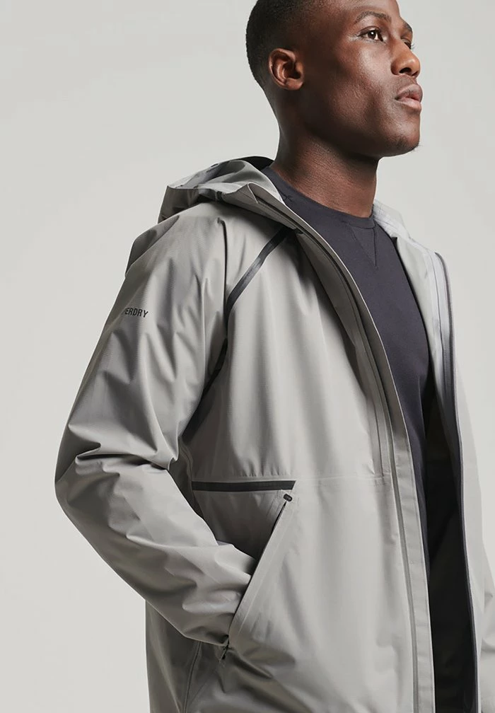 Superdry SPORT - Waterproof Jacket - Frost Grey 2 Superdry SPORT - Waterproof Jacket - Frost Grey - Image 2
