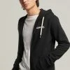 Superdry VINTAGE CORE LOGO CLASSIC - Zip-up Sweatshirt - Black